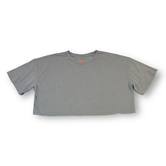 Colsie Cropped Gray Top Size Extra Large - Picture 1 of 4